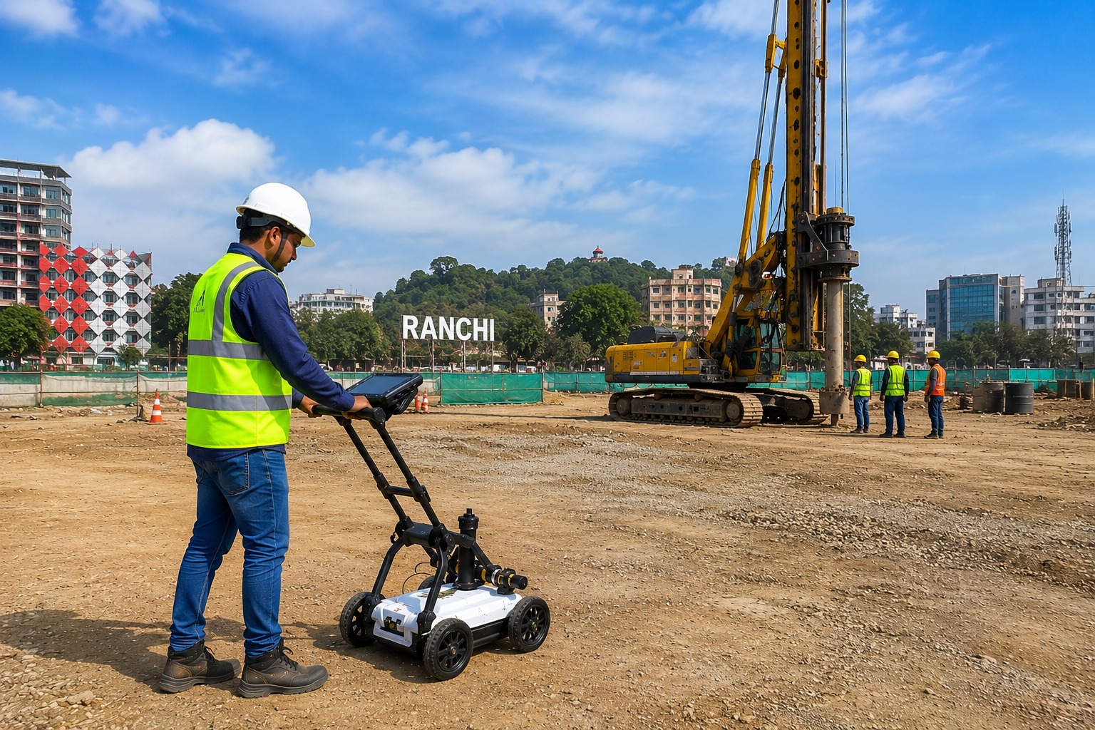GPR SURVEY GEOTECHNICAL INVESTIGATION PILING AT RANCHI JHARKHAND